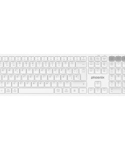 Tastiera Bluetooth Phoenix K300 Bianco Qwerty in Spagnolo