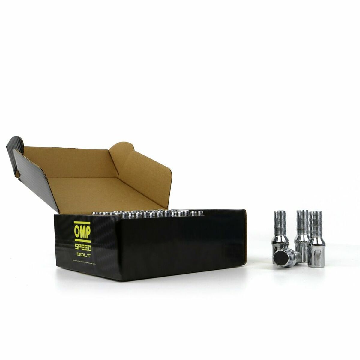 Set Dadi OMP 27 mm Argento 20 uds M12 x 1,50