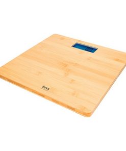 Bilancia Digitale da Bagno TM Electron Marrone Bambù