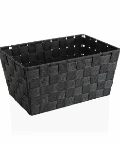 Cestino Versa ?S3407644 Grande Grigio scuro Tessile (20 x 15 x 30 cm)