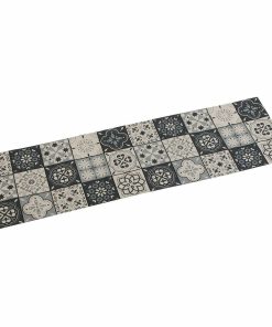 Runner da Tavolo Versa Mozaic Grigio Poliestere (44,5 x 0,5 x 154 cm)