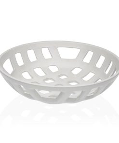 Portafrutta Versa Bianco Ceramica Porcellana 28 x 7 x 28 cm