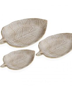 Centrotavola Versa Bianco 7 x 20 x 29 cm (3 Pezzi)