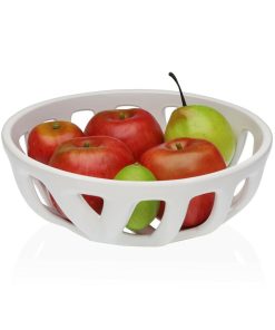 Portafrutta Versa Bianco Ceramica Dolomite 26,4 x 8,5 x 26,4 cm