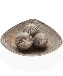 Centrotavola Versa Marrone 31,5 x 9 x 31,5 cm