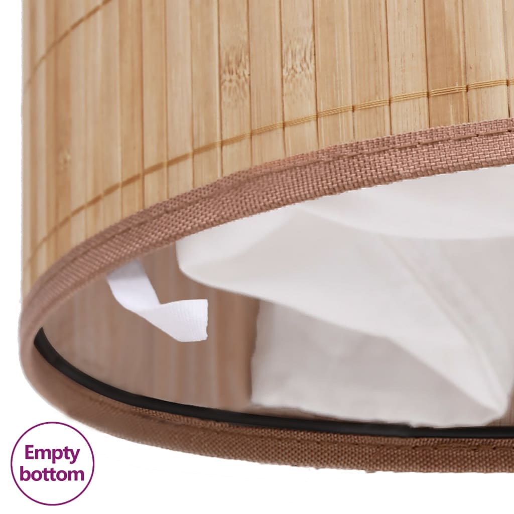 vidaXL Bambus-Wäschekorb Oval Natur