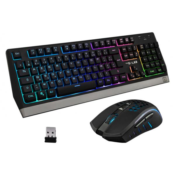 Tastiera e Mouse The G-Lab Combo Tungsten Francese AZERTY
