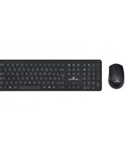Tastiera e Mouse Bluestork Easy Slim AZERTY Nero Francese