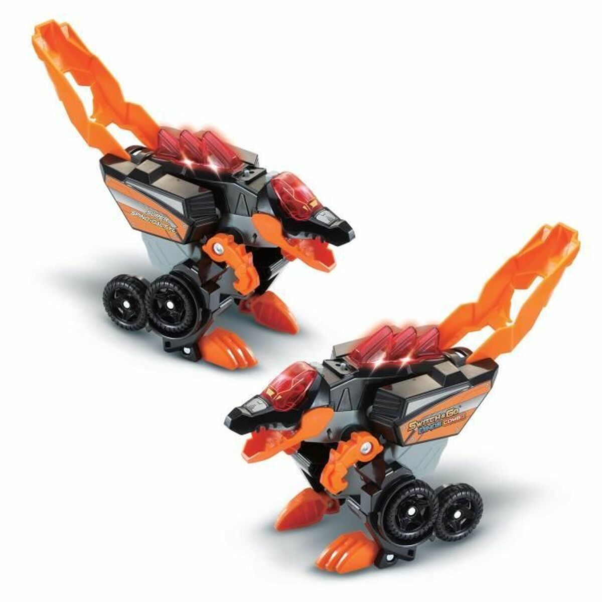 Super Robot Trasformabile Vtech Switch & Go Dinos Combo: SUPER SPINO-DACTYL 2 IN 1 Dinosauro