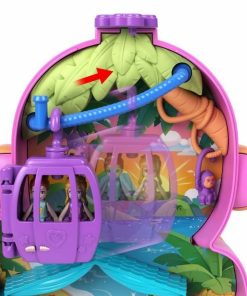 Bambolotto Bebè con Accessori Polly Pocket Mommy Monkey and Baby