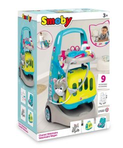Valigetta da Dottore a Giocattolo con Accessori Smoby VETERINARY TROLLEY