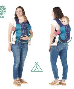 Zaino Porta bambino Badabulle Easy & Go 15 kg Azzurro Ergonomico 0-4 Anni
