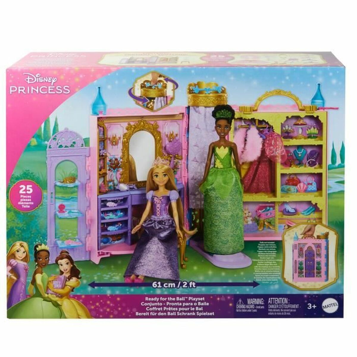 Bambolotto Bebè con Accessori Disney Princess Ready for the Ball