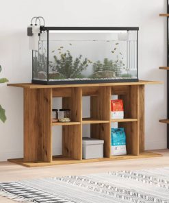 vidaXL Soporte de acuario madera ingeniería roble artisan 120x40x60 cm
