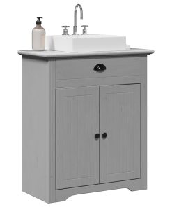 vidaXL Waschbeckenunterschrank BODO Grau 70x35x80 cm
