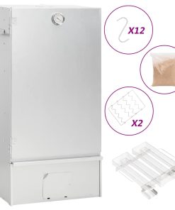 vidaXL Räucherofen mit Kaltrauchgenerator Verzinkter Stahl