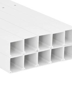 vidaXL Installationsrohre 150x50 mm 10 m PVC