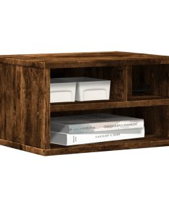 vidaXL Druckerständer Räuchereiche 40x32x22,5 cm Holzwerkstoff