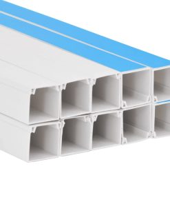 vidaXL Kabelkanäle Selbstklebend 33x33 mm 10 m PVC