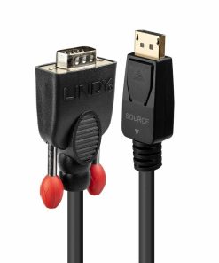 Adattatore DisplayPort con VGA LINDY 41941 Nero 1 m