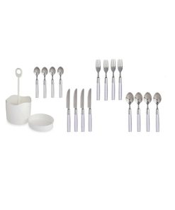 Set di Posate Kinvara HQ233H10 Bianco Acciaio inossidabile (8 Unità)