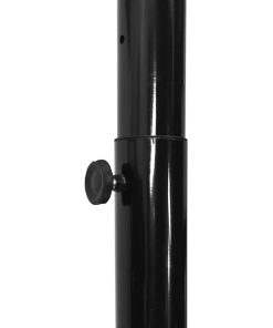 vidaXL Canasta de baloncesto polietileno negro 258-363 cm
