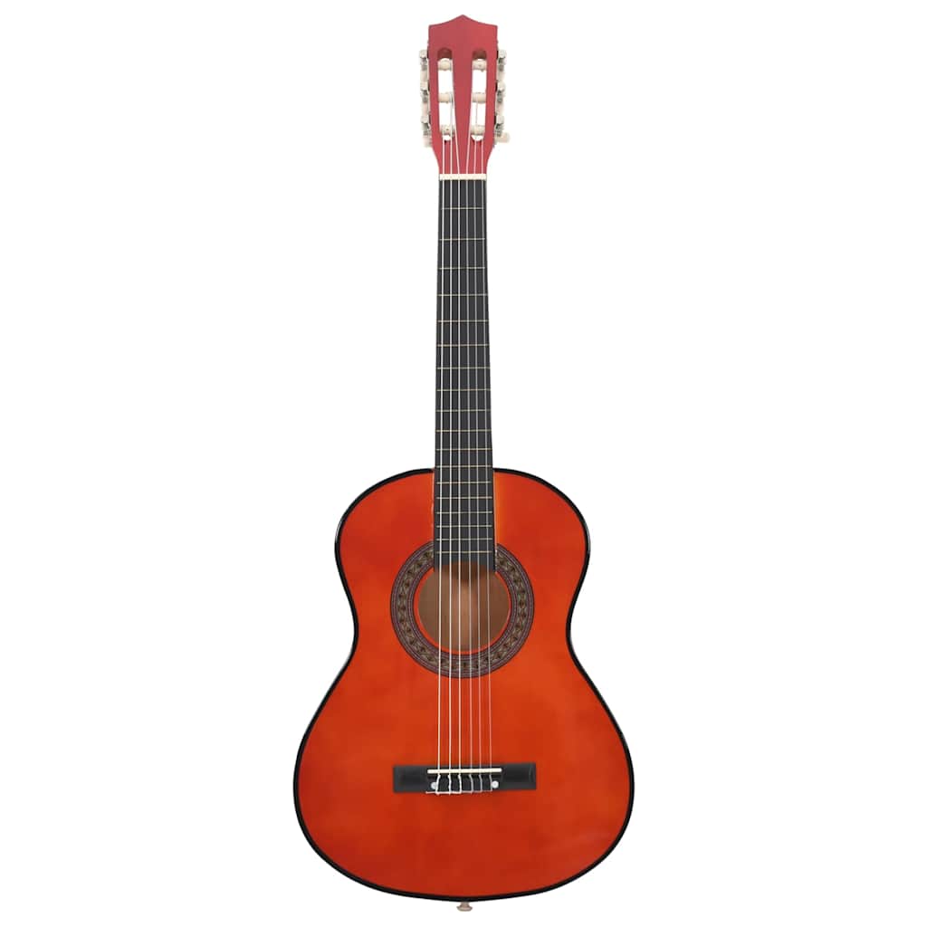 vidaXL Set de guitarra clásica para principiantes 8 pzas 1/2 34"