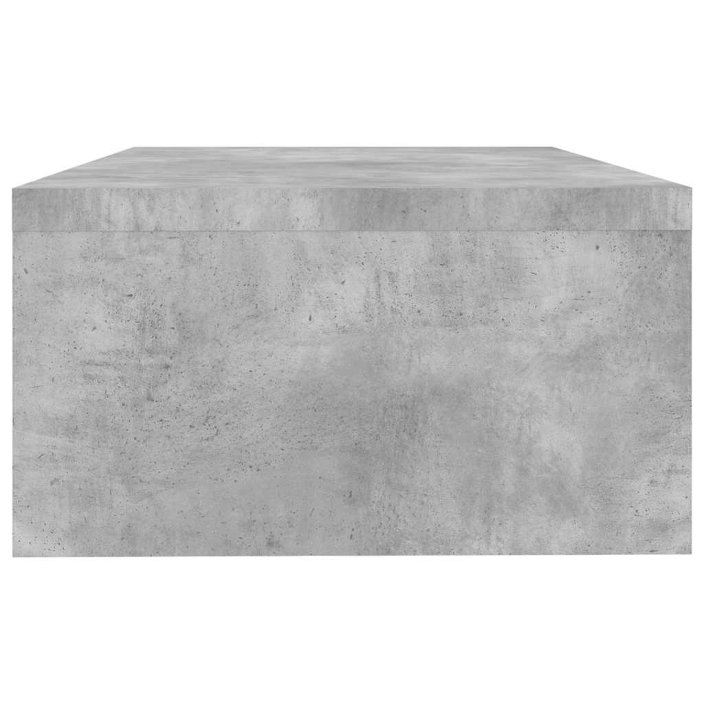 vidaXL Soporte de pantalla madera ingeniería gris hormigón 42x24x13 cm