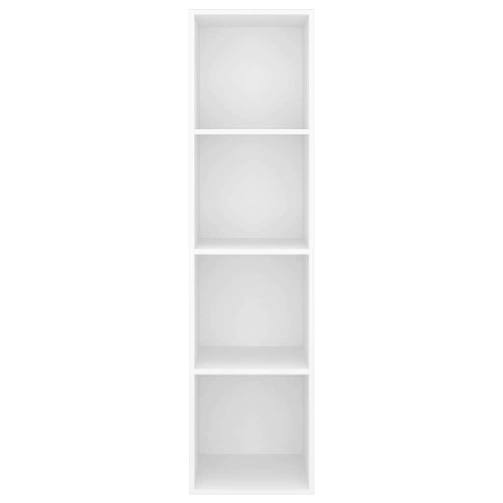 vidaXL TV de pared con madera contrachapada blanco 37x37x142,5 cm