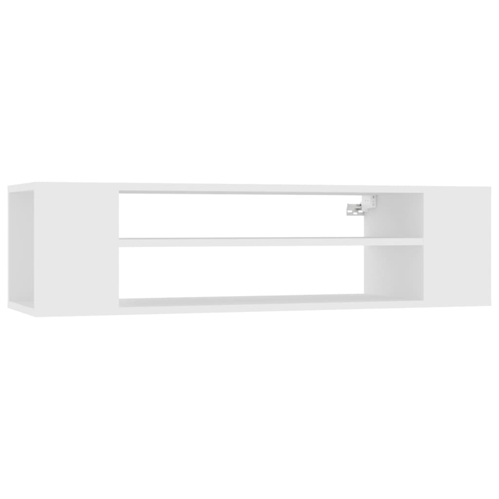 vidaXL Mueble de TV colgante madera contrachapada blanco 100x30x26,5cm