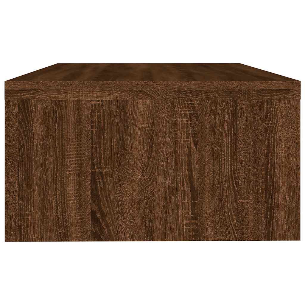 vidaXL Soporte de monitor madera contrachapada roble marrón 42x24x13cm