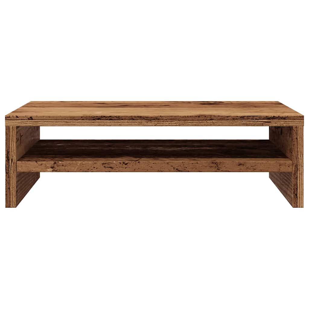 vidaXL Soporte pantalla madera contrachapada madera vieja 42x24x13 cm