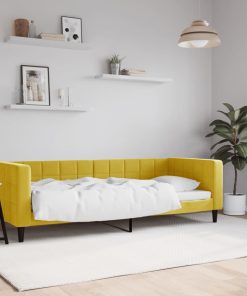 vidaXL Tagesbett Gelb 80x200 cm Samt