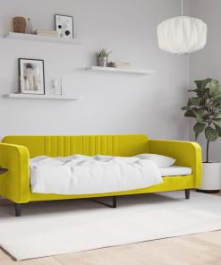 vidaXL Tagesbett Gelb 90x200 cm Samt
