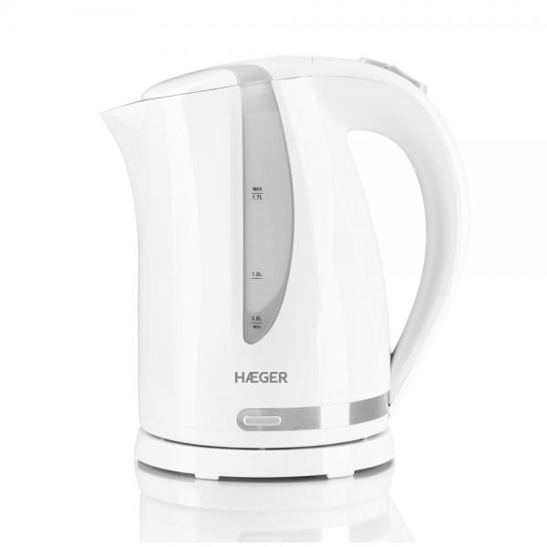 Bollitore Haeger EK-22W.022A Acciaio inossidabile Bianco 2200 W 1,7 L