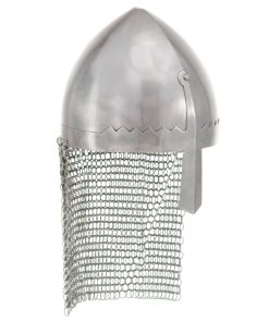 vidaXL Ritterhelm Antik Replik LARP Silbern Stahl