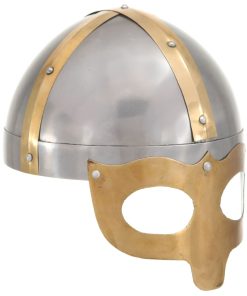 vidaXL Wikinger-Helm Antik Replik LARP Silbern Stahl