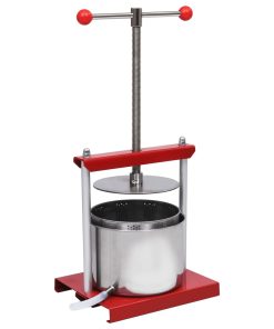 vidaXL Obst- und Weinpresse Edelstahl 6 L