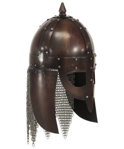 vidaXL Wikinger-Krieger-Helm Antik Replik für LARP Kupfern Stahl