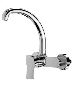 Rubinetto Monocomando EDM 01135 Cascais Argentato Acciaio inossidabile Ottone Zinco Lavello