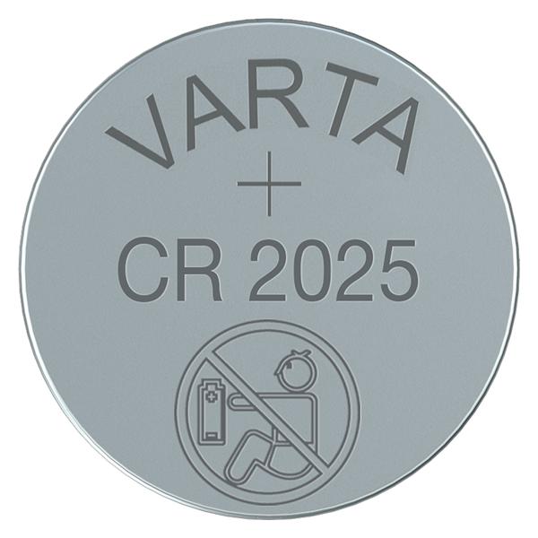 Batterie a Bottone a Litio Varta 6025101415 CR2025 3 V (5 Unità)