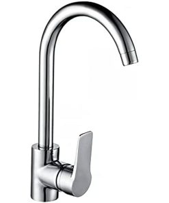 Rubinetto Monocomando EDM 01140 Argentato Acciaio inossidabile Ottone Zinco