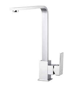 Rubinetto Monocomando EDM 01194 Getaria Argentato Acciaio inossidabile Ottone Zinco 5,2 x 20,05 x 33,8 cm