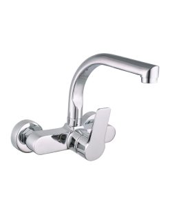 Rubinetto Monocomando EDM 01145 Argentato Acciaio inossidabile Ottone Zinco 21 x 19 cm
