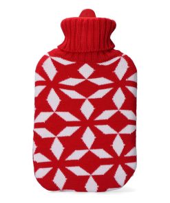 Borsa Acqua Calda EDM 76774 Rojo/Blanco Lana 2 L