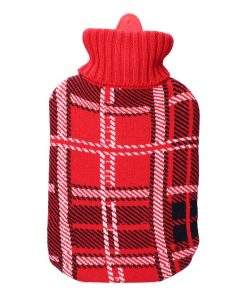 Borsa Acqua Calda EDM 76773 Rosso Scozzese Lana 2 L Plastica