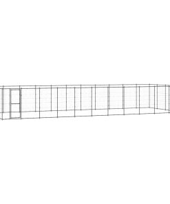 vidaXL Outdoor-Hundezwinger Stahl 53,24 m²