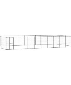 vidaXL Outdoor-Hundezwinger Stahl 79,86 m²