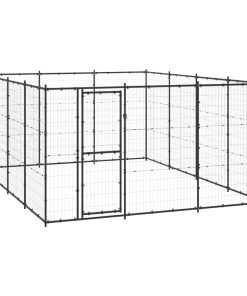 vidaXL Outdoor-Hundezwinger Stahl 14,52 m²