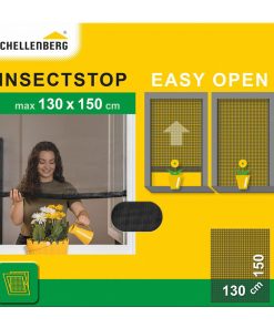 Zanzariera Schellenberg Easy Open Antracite (130 x 150 cm)